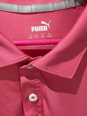 Puma Men’s Pink Button-Down Casual Shirt